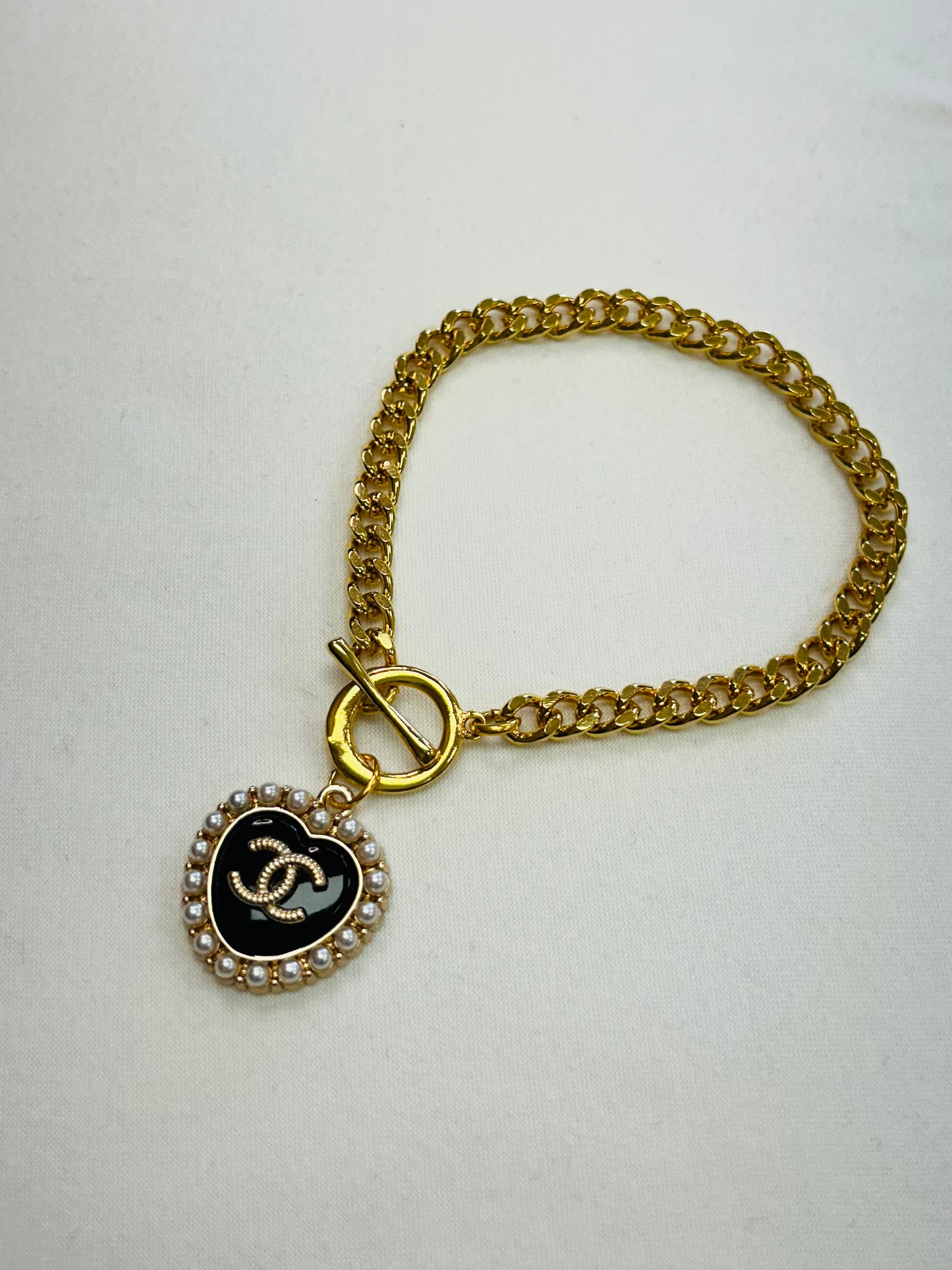 020- Authentic CC Curb Chain Bracelet