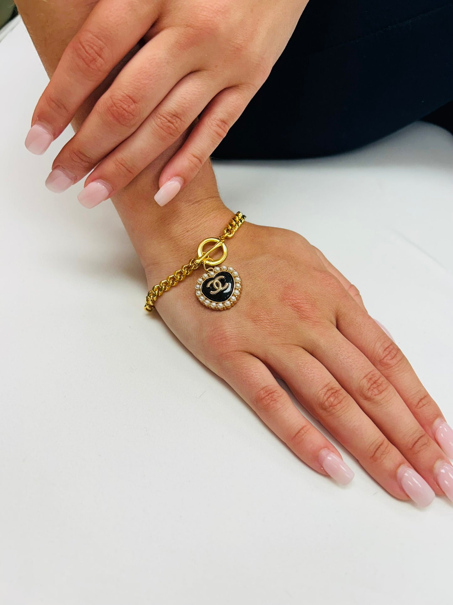 020- Authentic CC Curb Chain Bracelet