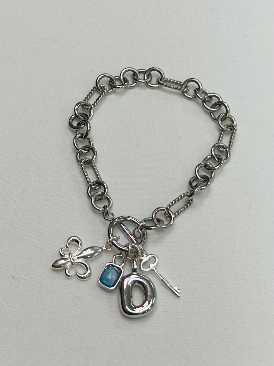 Personalized Sorority Charm Bracelet