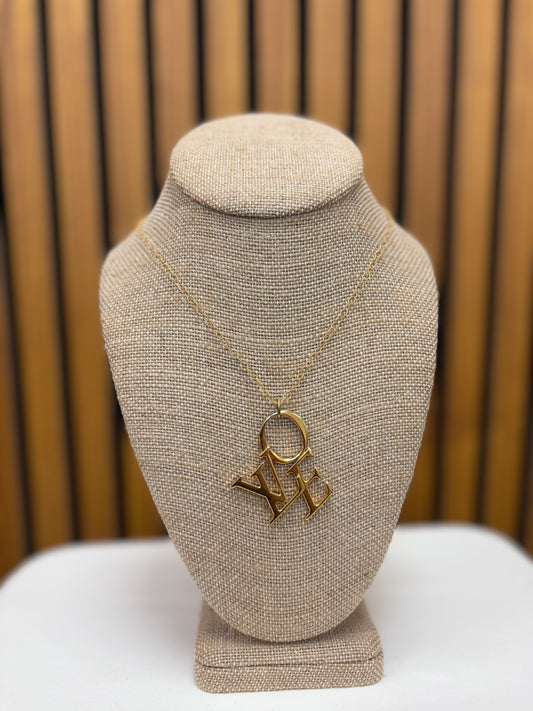 031- Authentic LV Love Gold Plated Necklace