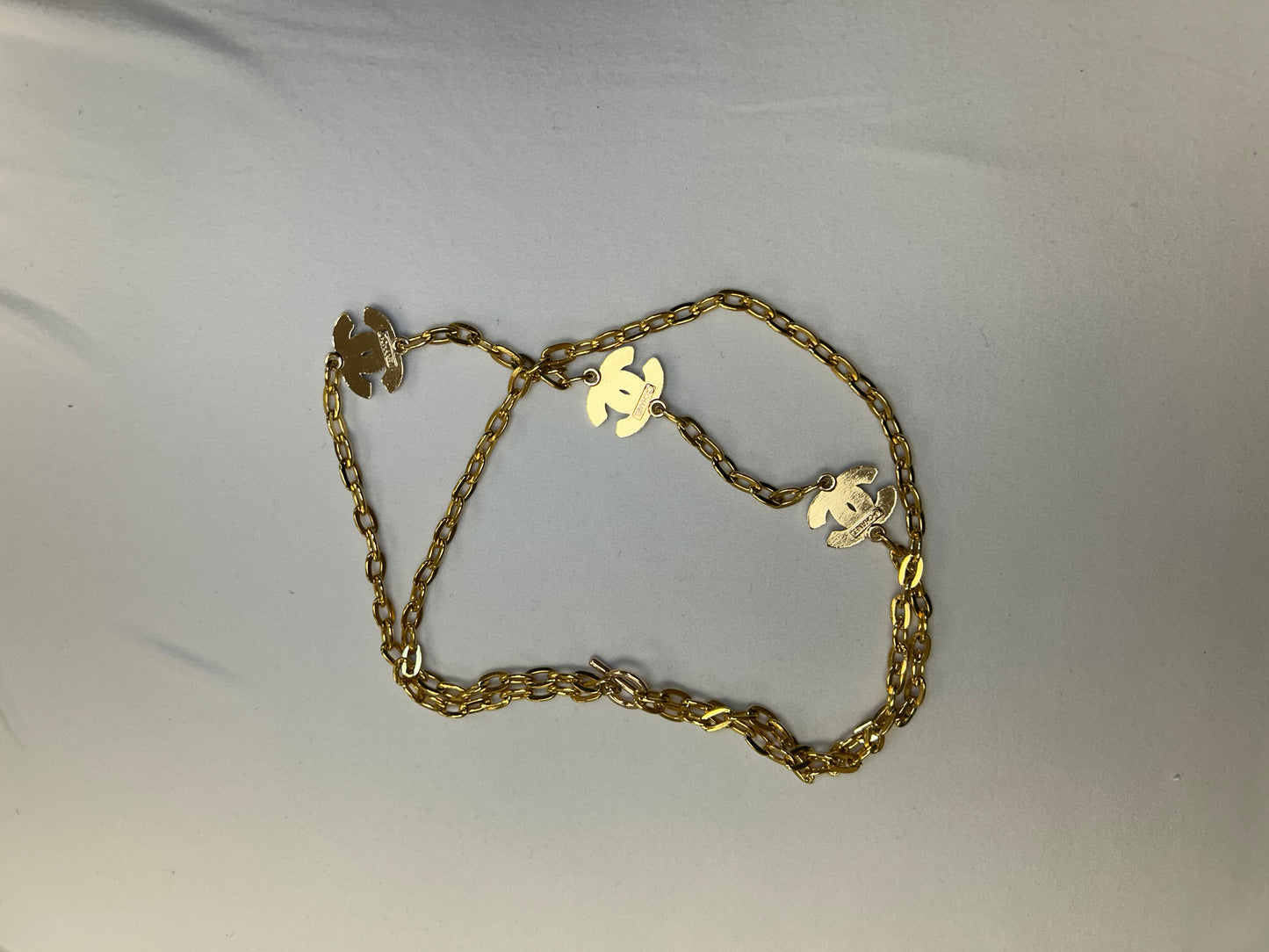 006- Authentic CC Pearl & Gold Filled Double Strand Necklace