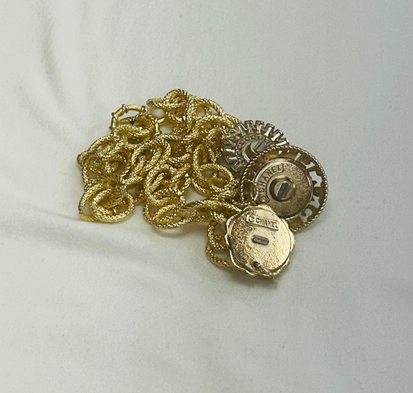 016- Authentic CC Three Charm Necklace