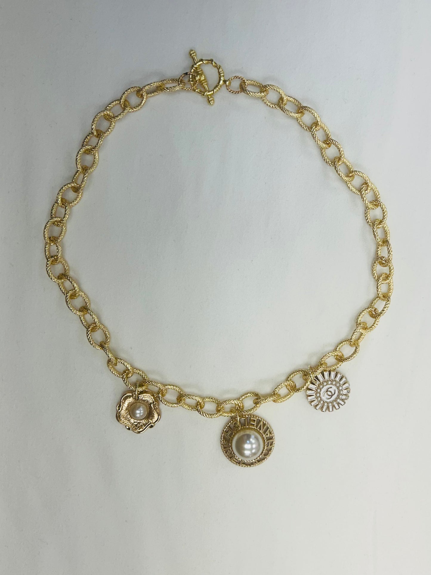 016- Authentic CC Three Charm Necklace