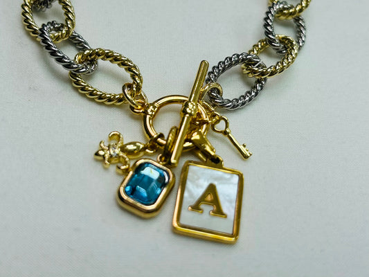 Personalized Sorority Charm Bracelet